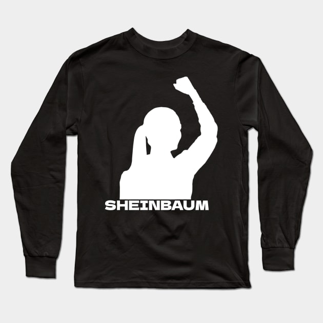 Claudia Sheinbaum silueta sombra Long Sleeve T-Shirt by emma2023